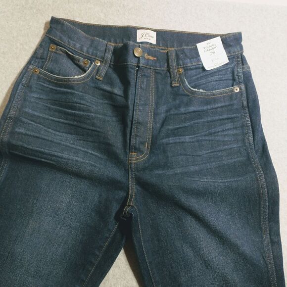 New J Crew 10" Vintage Straight Jean in Boiler Wash Sz 28 . - Picture 3 of 11